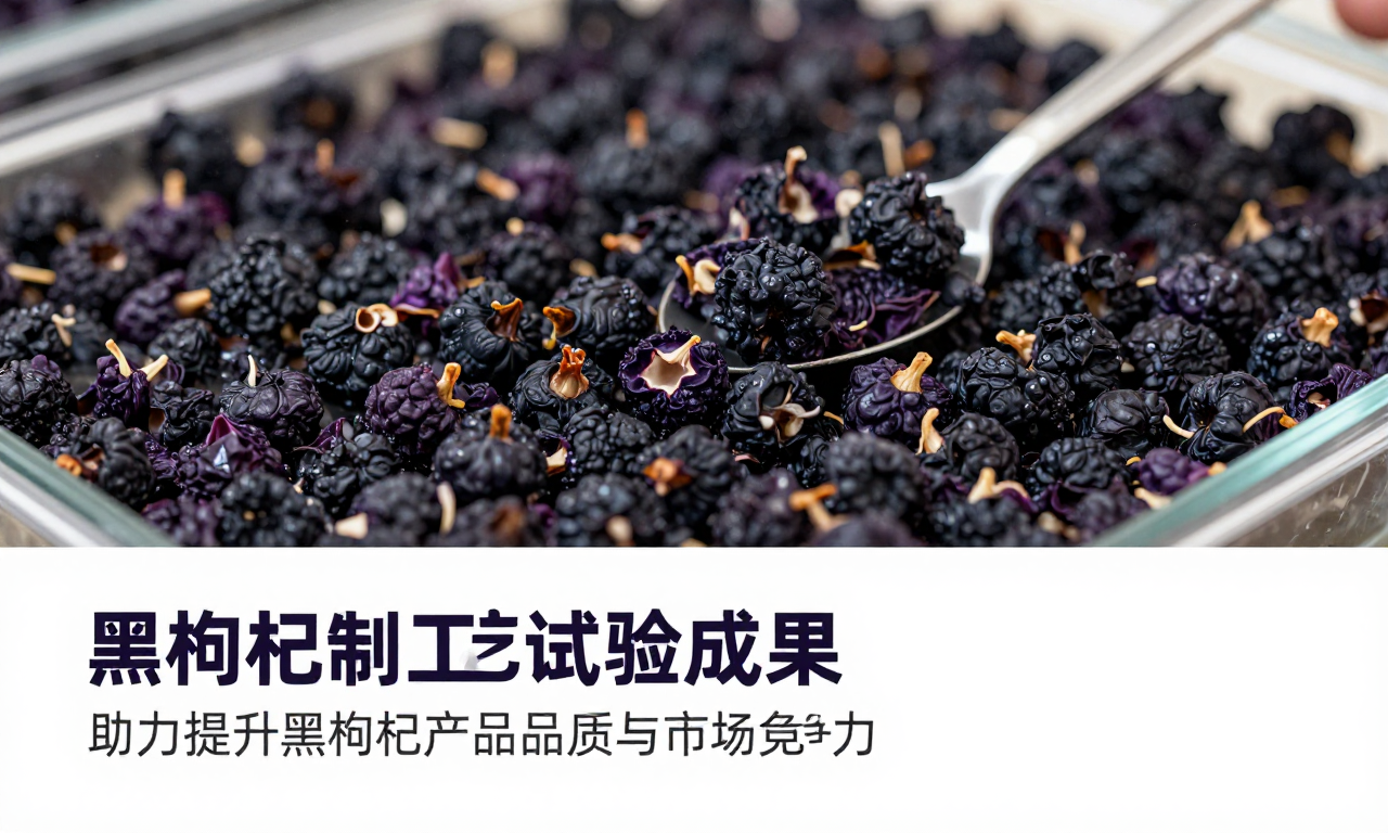黑枸杞加工新工艺试验成果 助力提升黑枸杞产品品质与市场竞争力