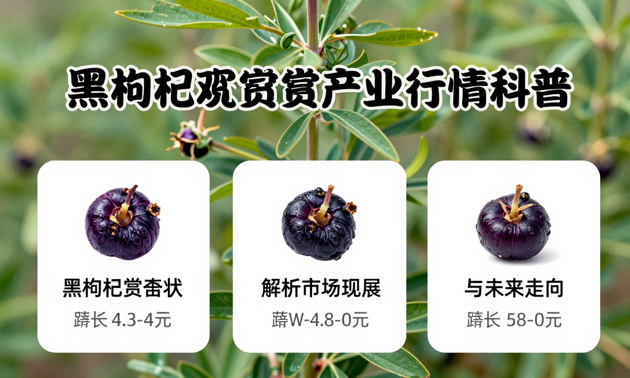 黑枸杞观赏苗木产业行情科普 解析市场发展现状与未来走向