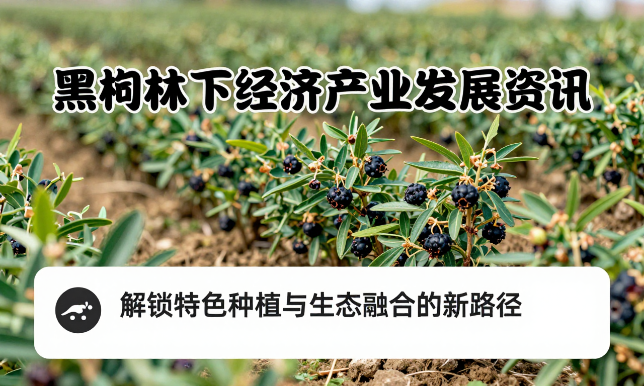 黑枸杞林下经济产业发展资讯：解锁特色种植与生态融合的新路径