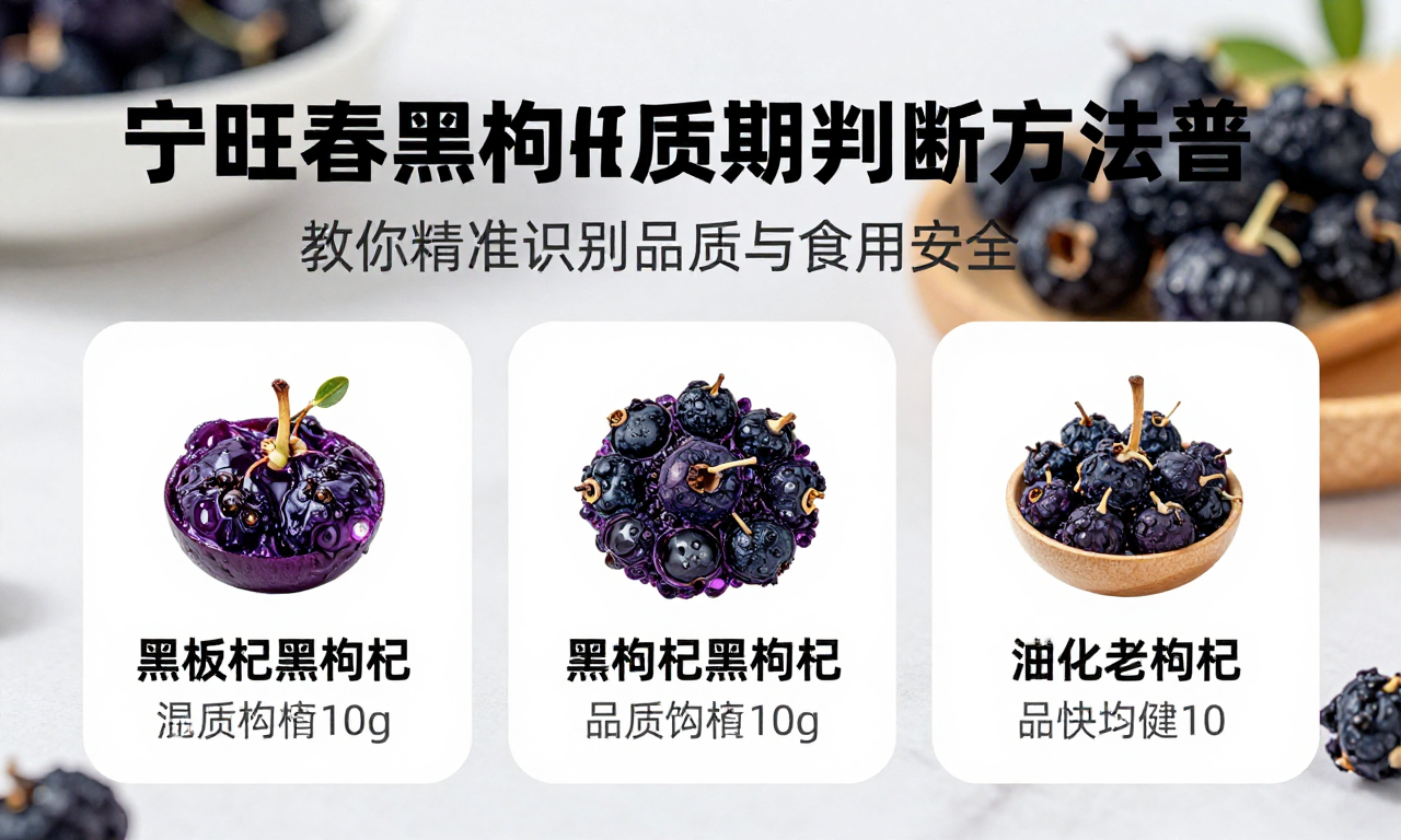 宁旺春黑枸杞保质期判断方法科普 教你精准识别品质与食用安全