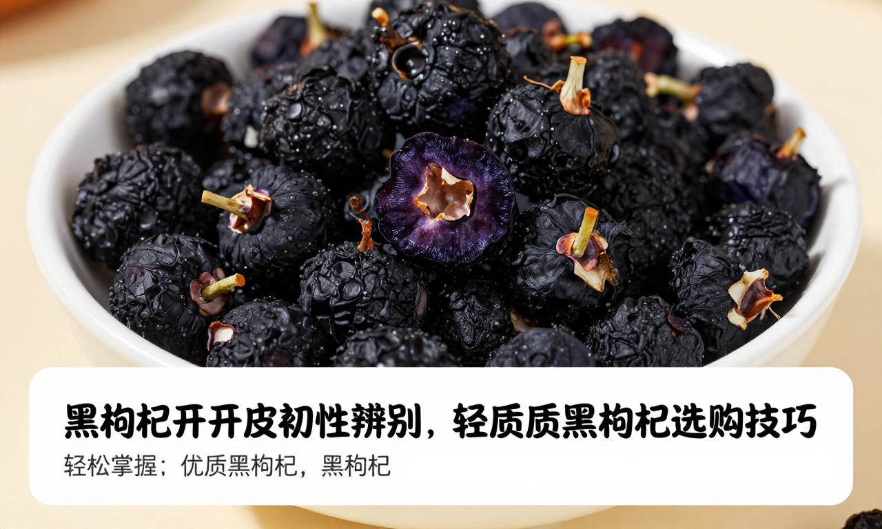 黑枸杞泡开果皮韧性辨别 轻松掌握优质黑枸杞选购技巧