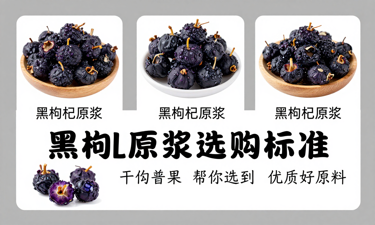 黑枸杞原浆原料果选购标准 干货科普帮你选到优质好原料