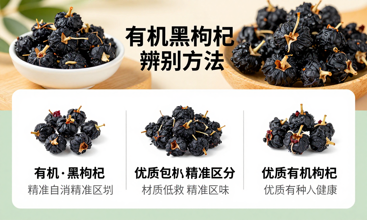 有机黑枸杞辨别方法科普：手把手教你精准区分优质有机黑枸杞