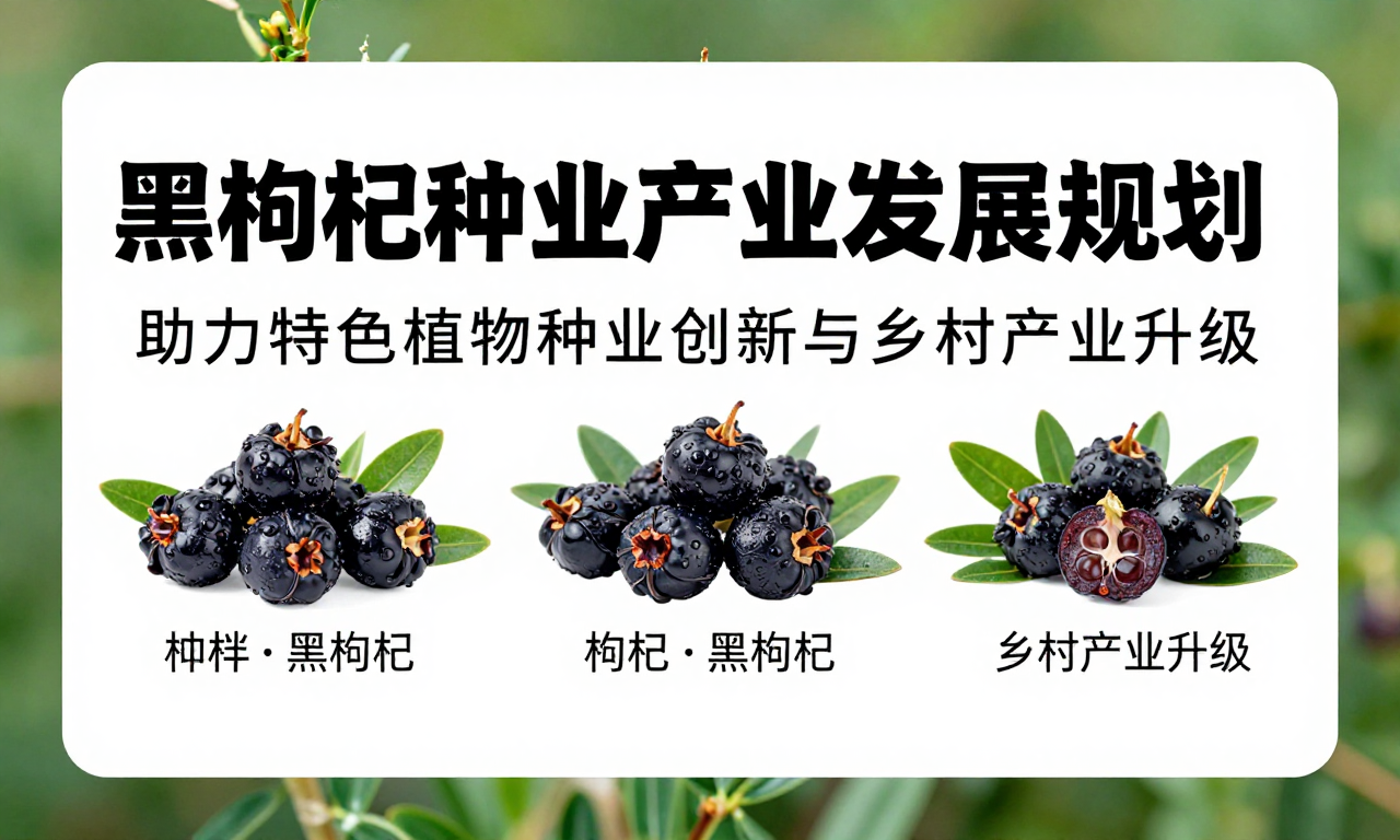 黑枸杞种业产业发展规划：助力特色植物种业创新与乡村产业升级