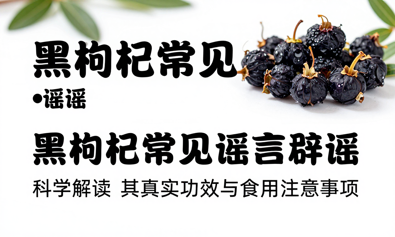 黑枸杞常见谣言辟谣 科学解读其真实功效与食用注意事项