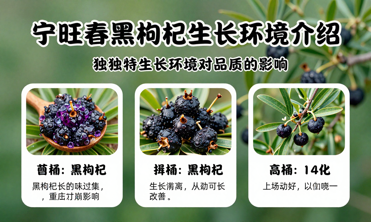 宁旺春黑枸杞生长环境介绍 揭秘其独特生长环境对品质的影响