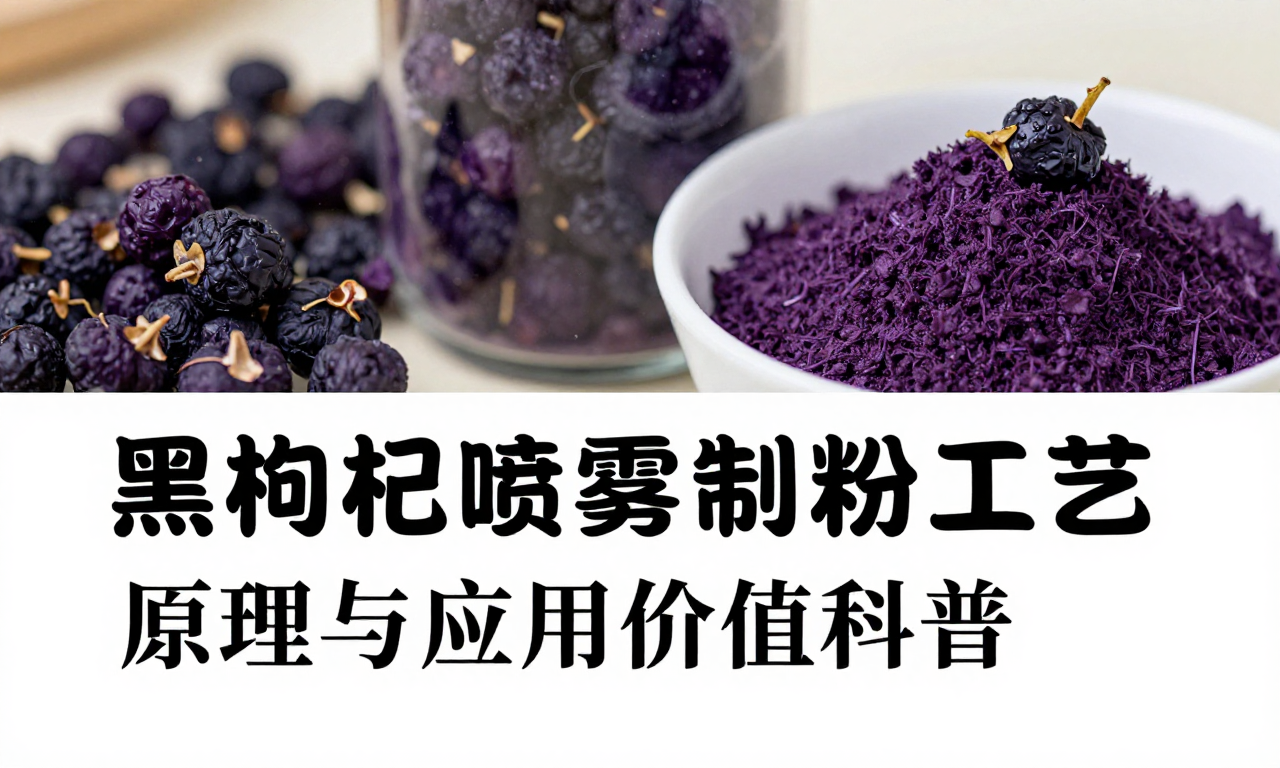 黑枸杞加工喷雾干燥制粉工艺：原理与应用价值科普