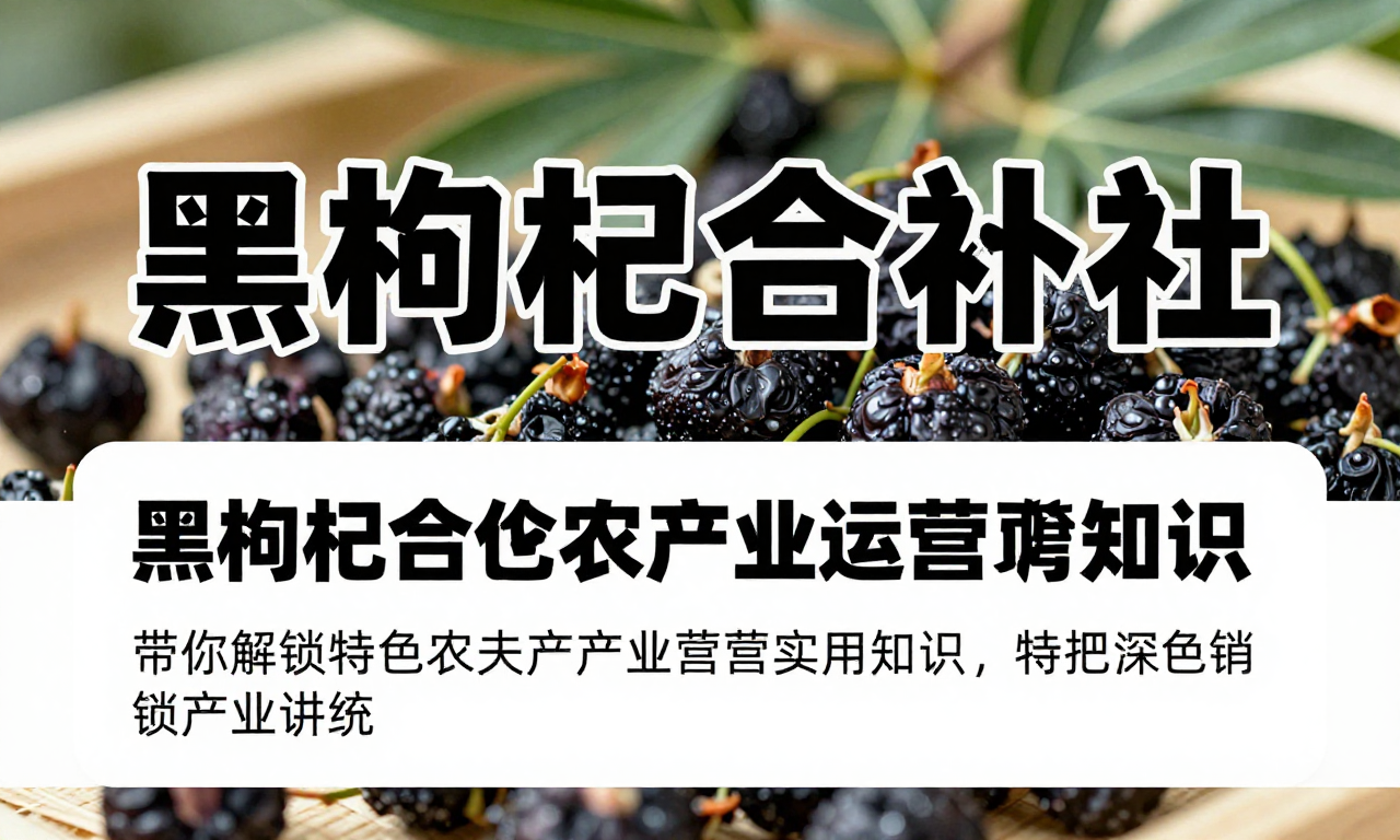 黑枸杞合作社产业运营资讯：带你解锁特色农产产业运营的实用知识
