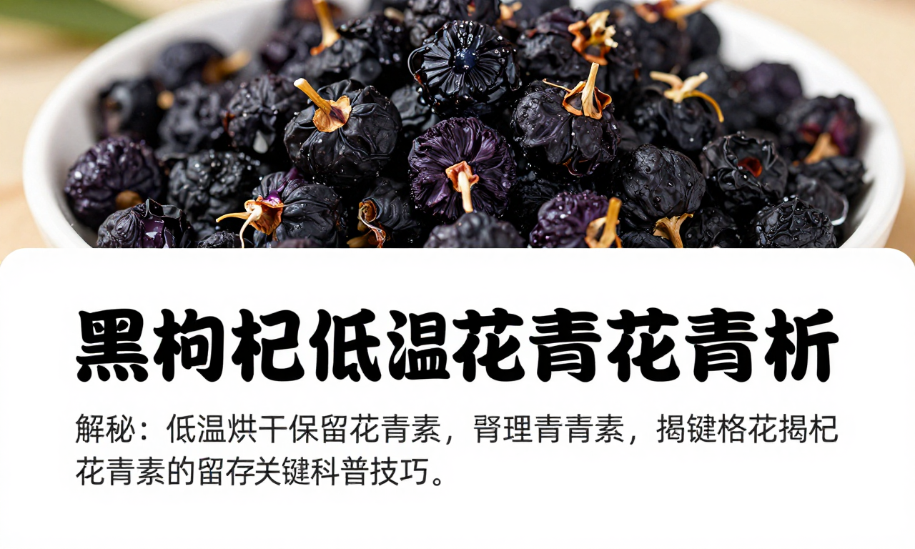 黑枸杞低温烘干保留花青素原理科普解析揭秘花青素留存的关键技巧