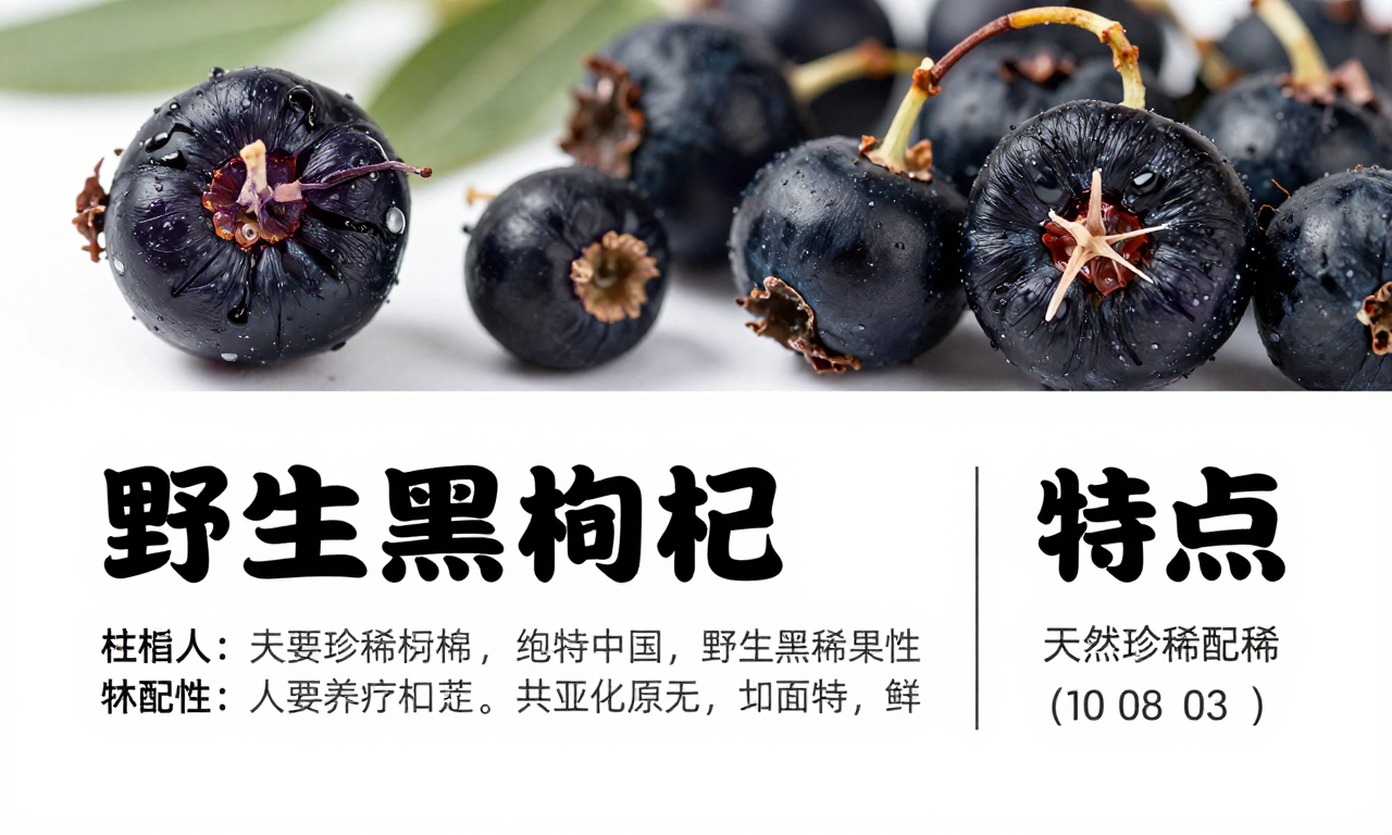 野生黑枸杞特征特点科普解读 带你认清天然珍稀果实的独特属性