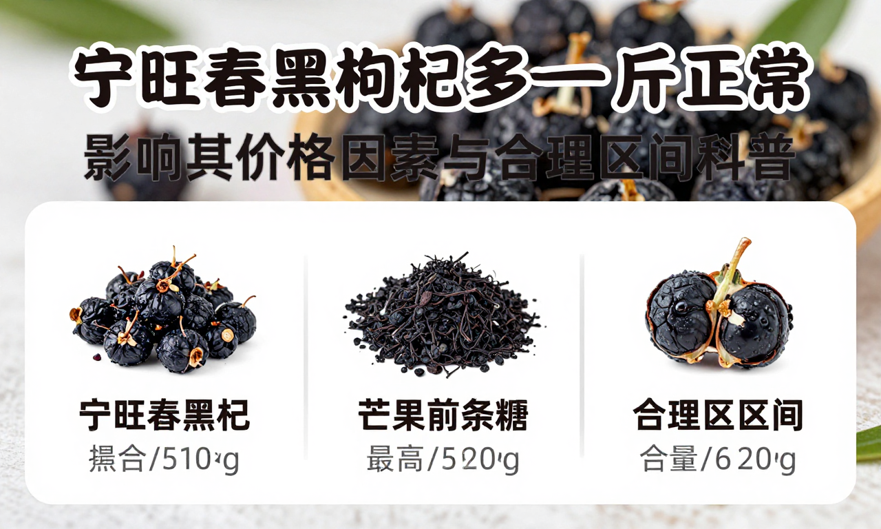 宁旺春黑枸杞多少钱一斤正常 影响其价格的因素与合理区间科普