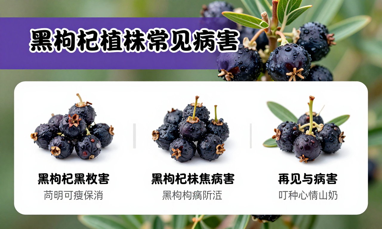 黑枸杞植株常见病害介绍 帮助种植者识别与防治黑枸杞植株常见病害