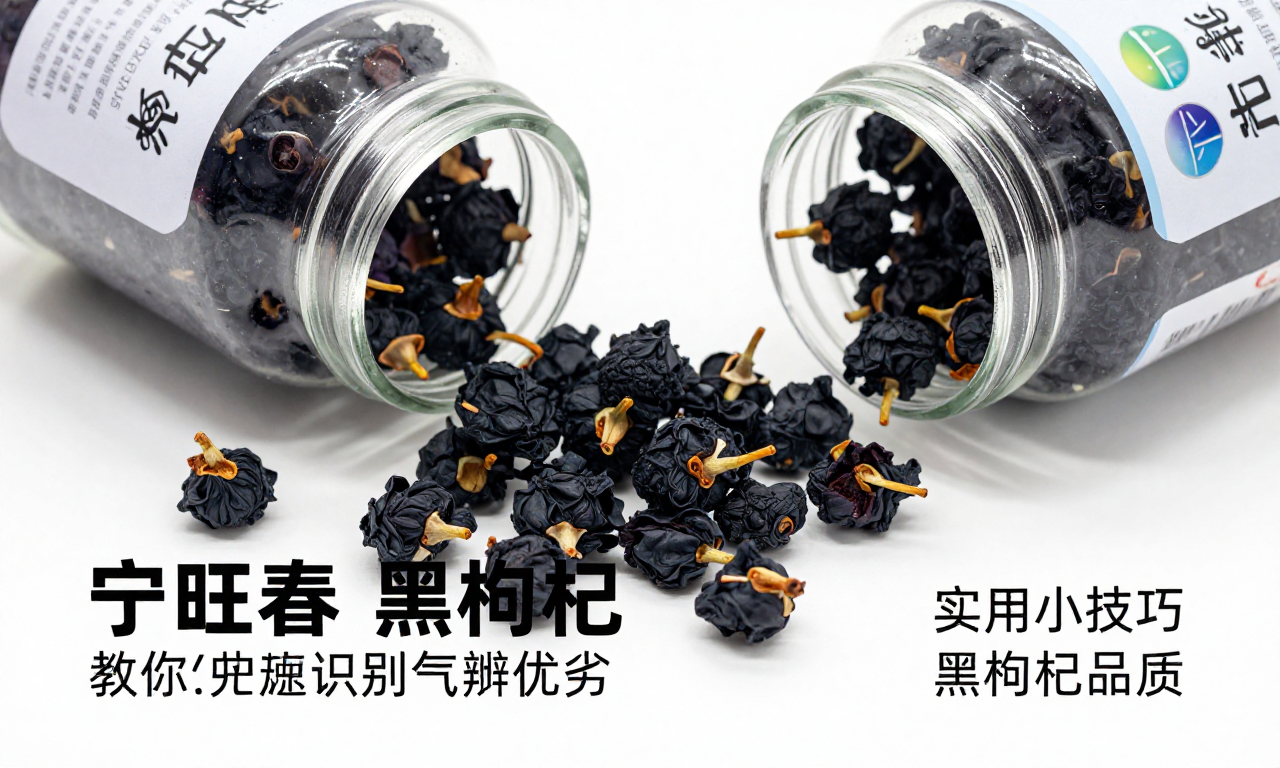 宁旺春黑枸杞闻气味辨优劣 实用小技巧教你快速识别黑枸杞品质