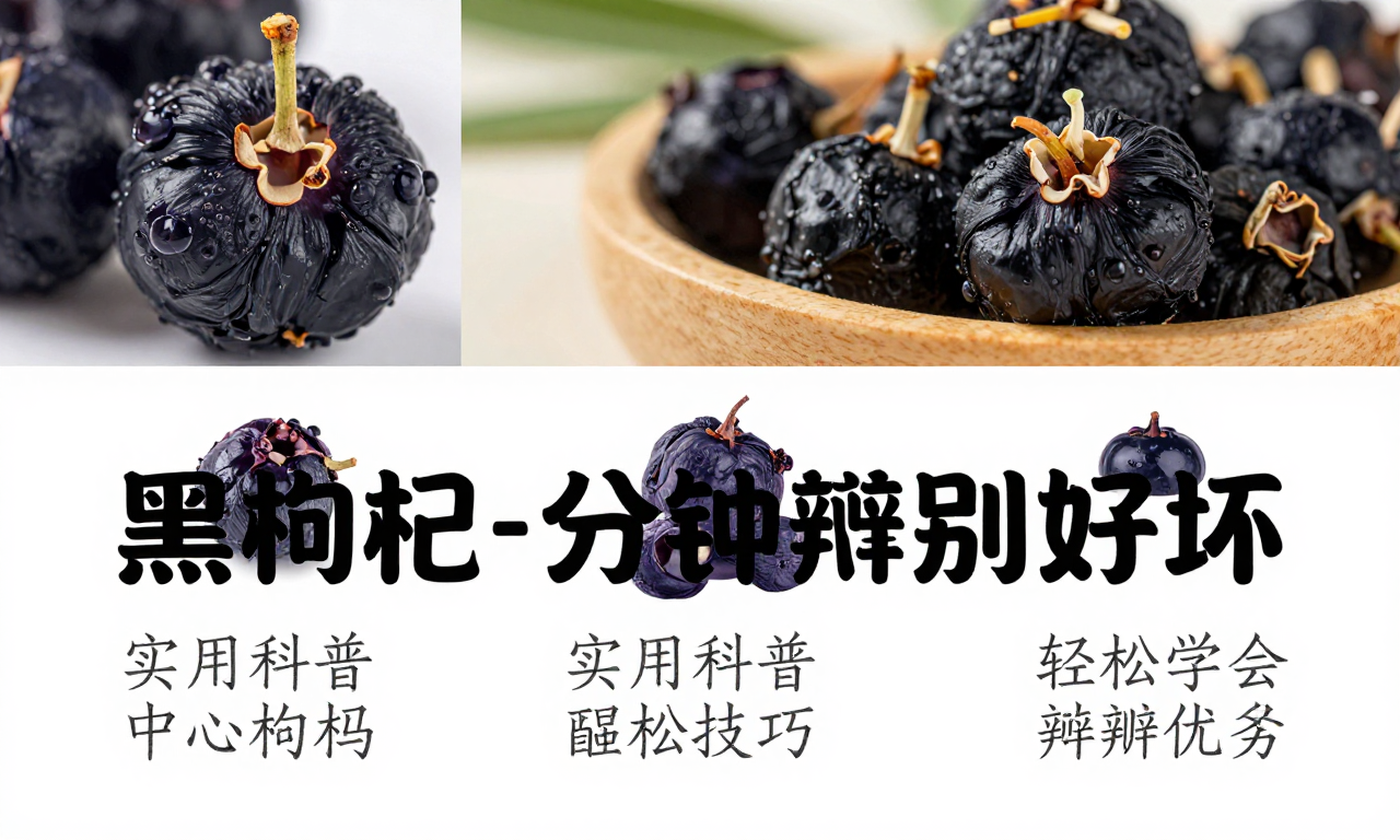 黑枸杞一分钟辨别好坏 实用科普小技巧轻松学会辨优劣