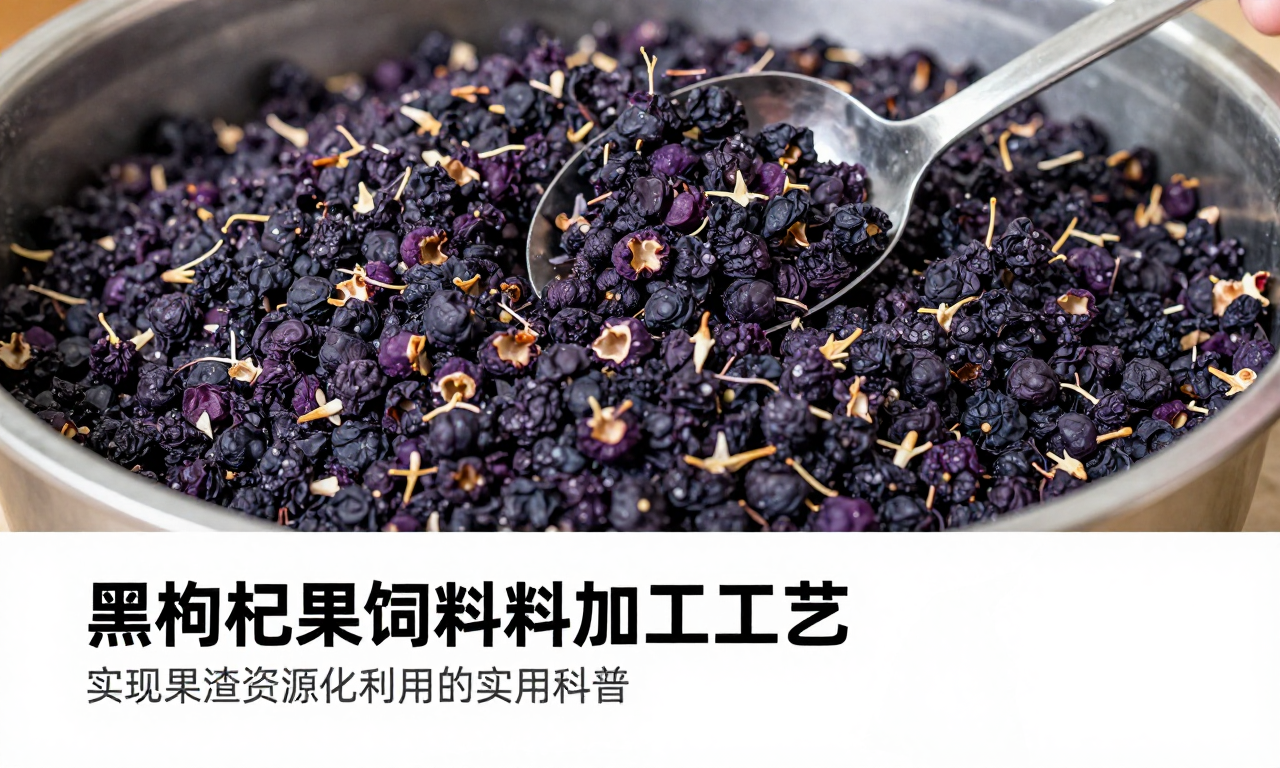 黑枸杞果渣饲料加工工艺 实现果渣资源化利用的实用科普