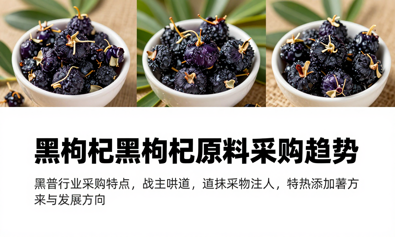 保健品企业黑枸杞原料采购趋势 科普行业采购特点与发展方向
