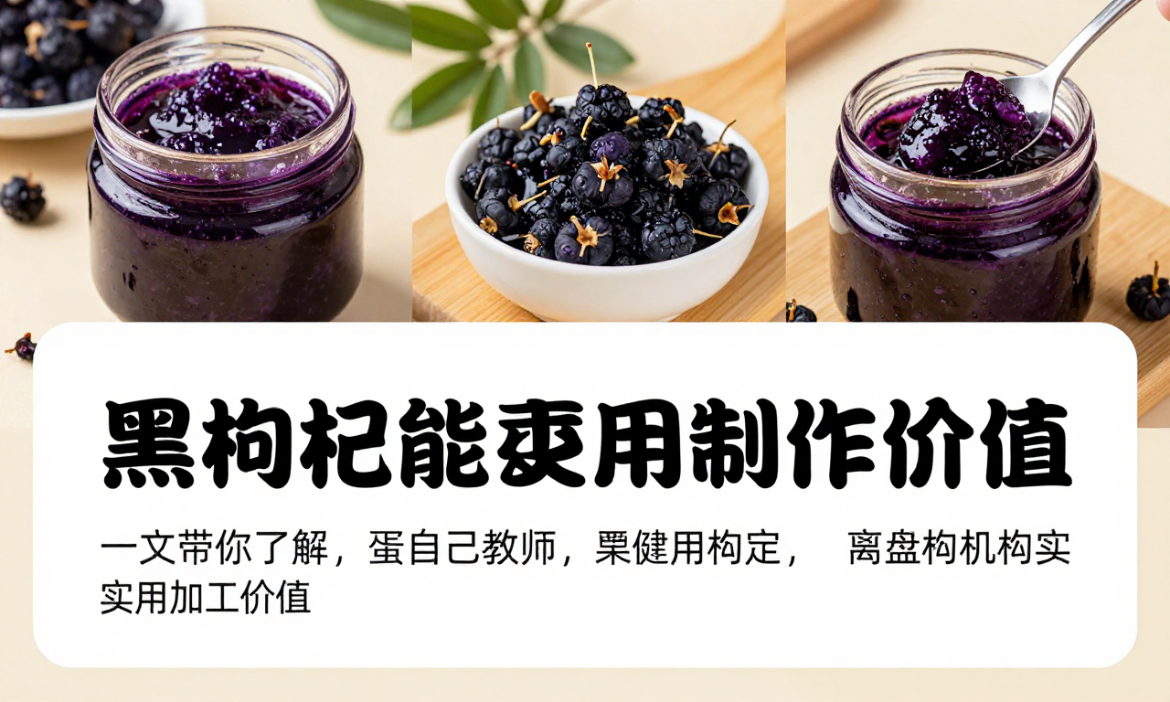 黑枸杞能不能制作果酱？一文带你了解黑枸杞的实用加工价值