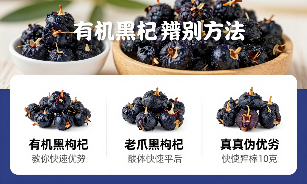 有机黑枸杞辨别方法 专业科普教你快速辨认真伪优劣