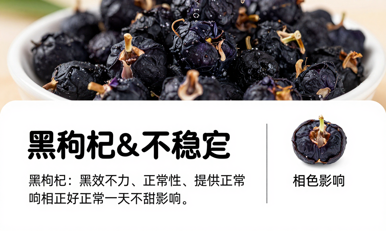 黑枸杞颜色不稳定正常吗 科普解答其正常性与相关影响因素