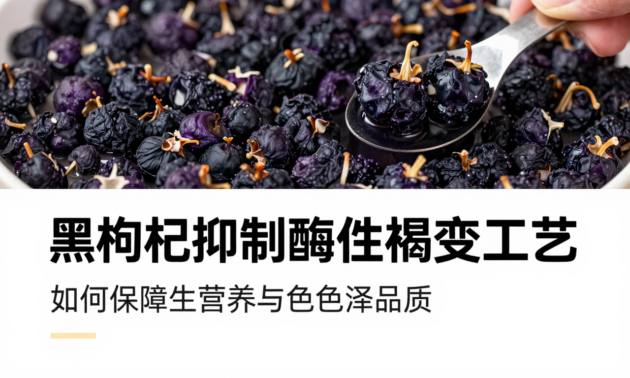 黑枸杞加工抑制酶促褐变工艺 如何保障其营养与色泽品质