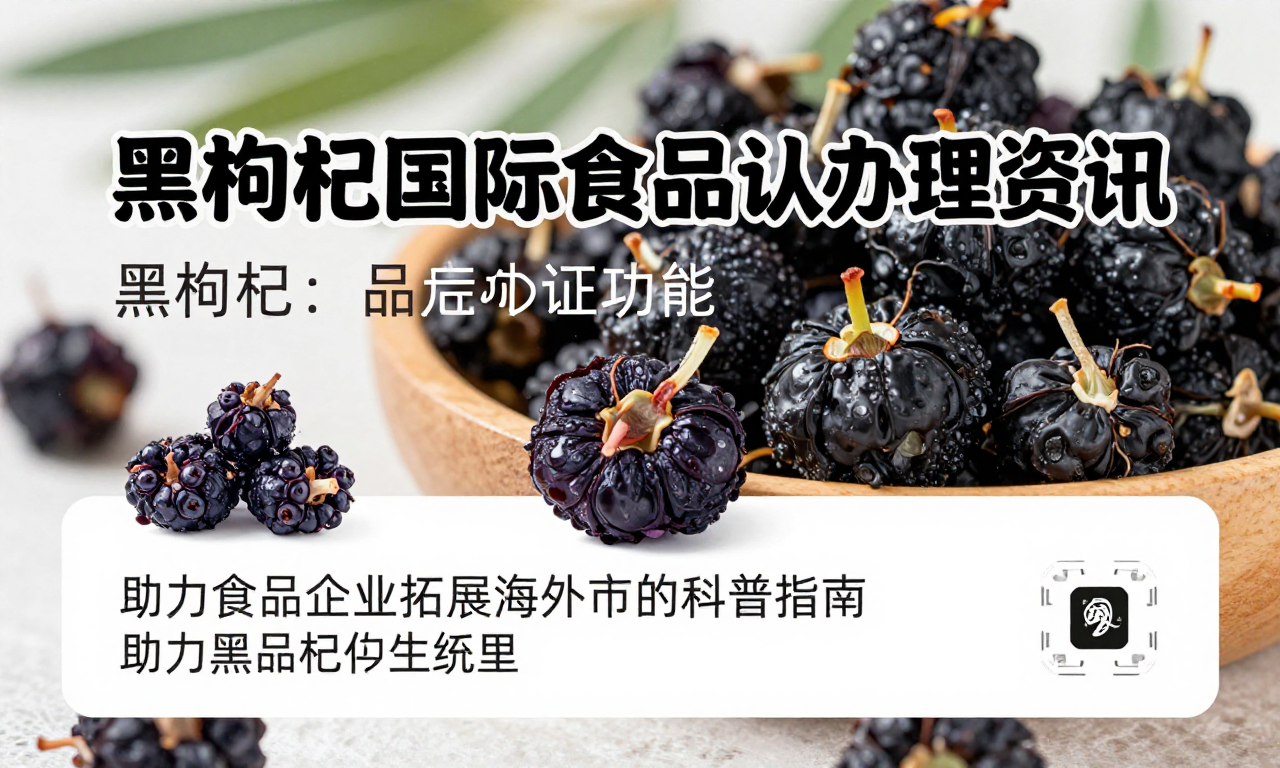 黑枸杞国际食品认证办理资讯 助力食品企业拓展海外市场的科普指南