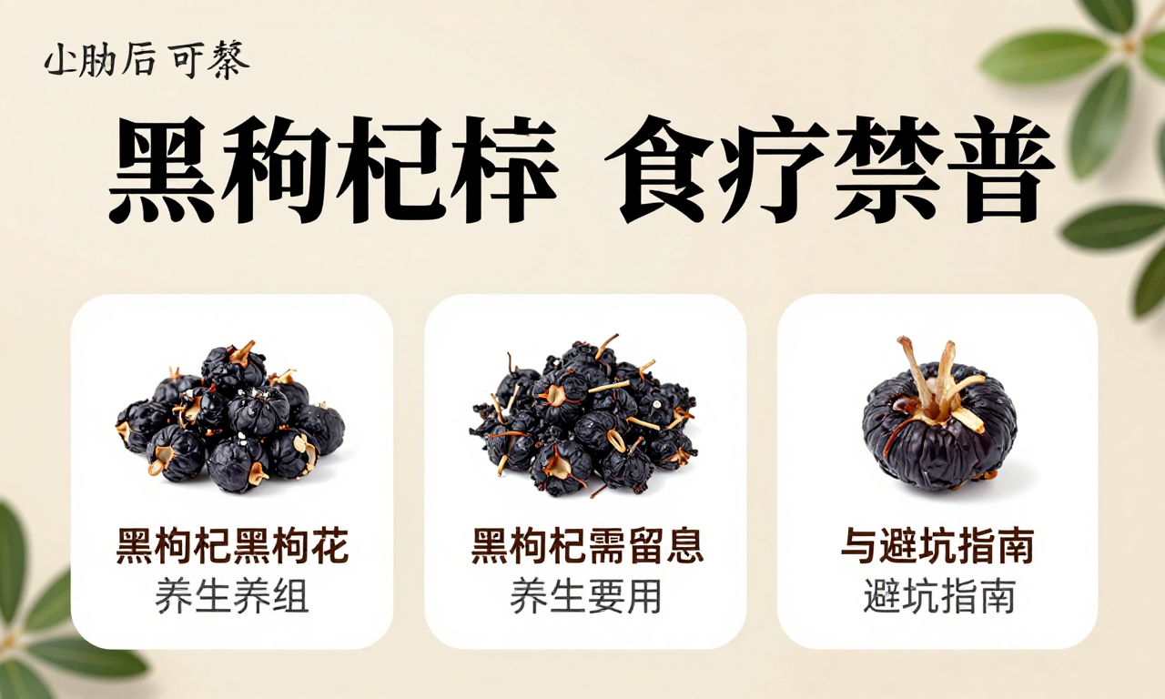 黑枸杞养生食疗禁忌科普 日常食用需留意的养生要点与避坑指南