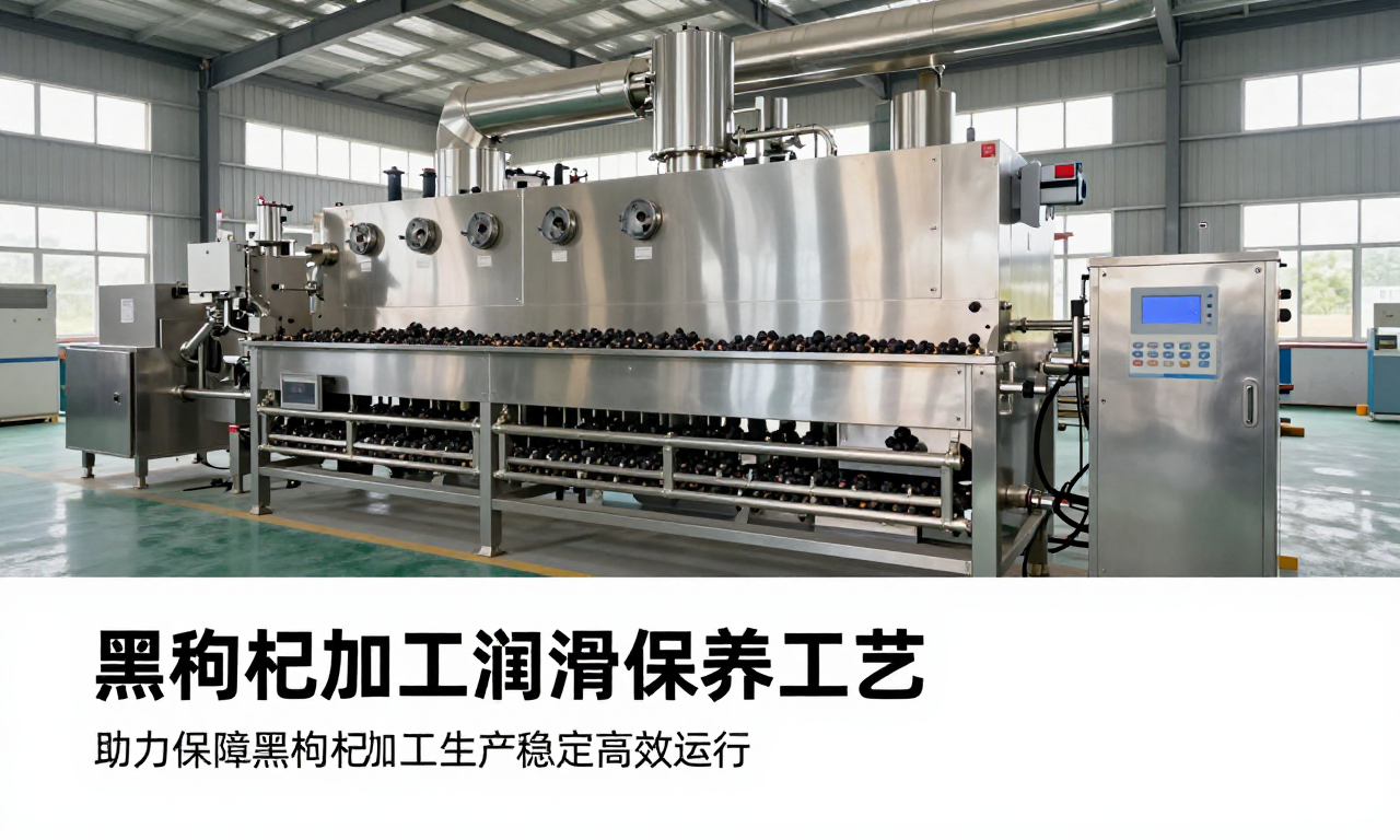 黑枸杞加工设备润滑保养工艺 助力保障黑枸杞加工生产稳定高效运行