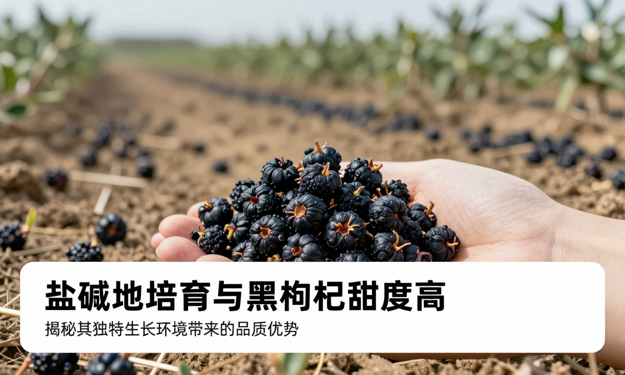 盐碱地培育的黑枸杞甜度高 揭秘其独特生长环境带来的品质优势