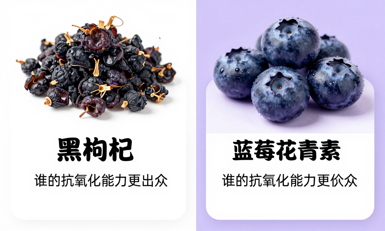 黑枸杞和蓝莓花青素对比：谁的抗氧化能力更出众