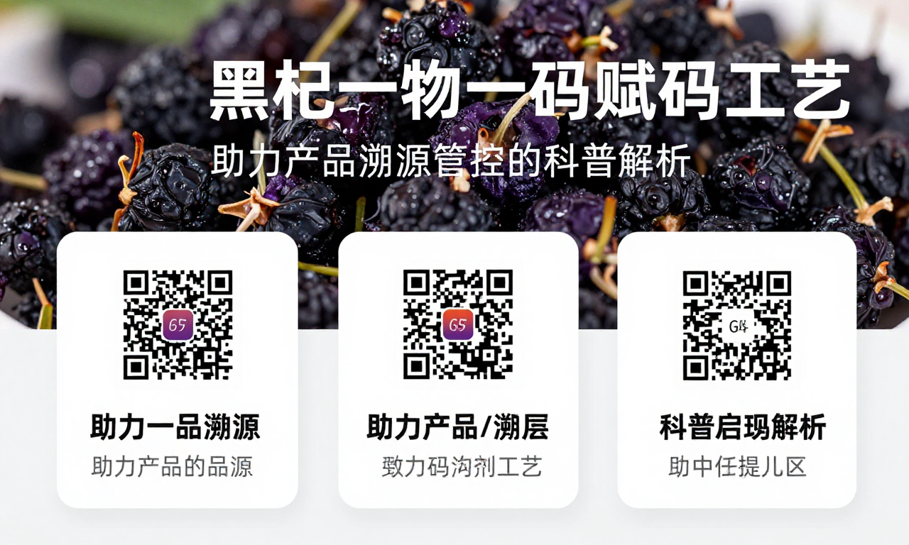 黑枸杞加工一物一码赋码工艺 助力产品溯源与品质管控的科普解析
