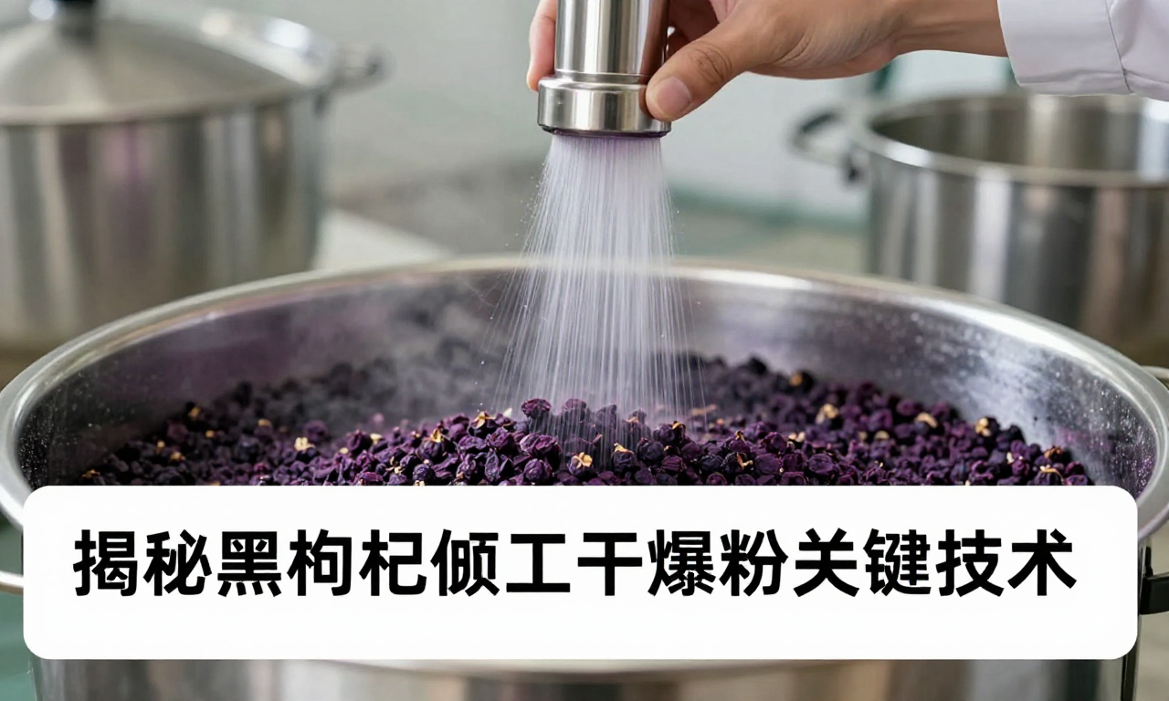 黑枸杞加工喷雾干燥制粉工艺：揭秘黑枸杞精深加工的关键技术