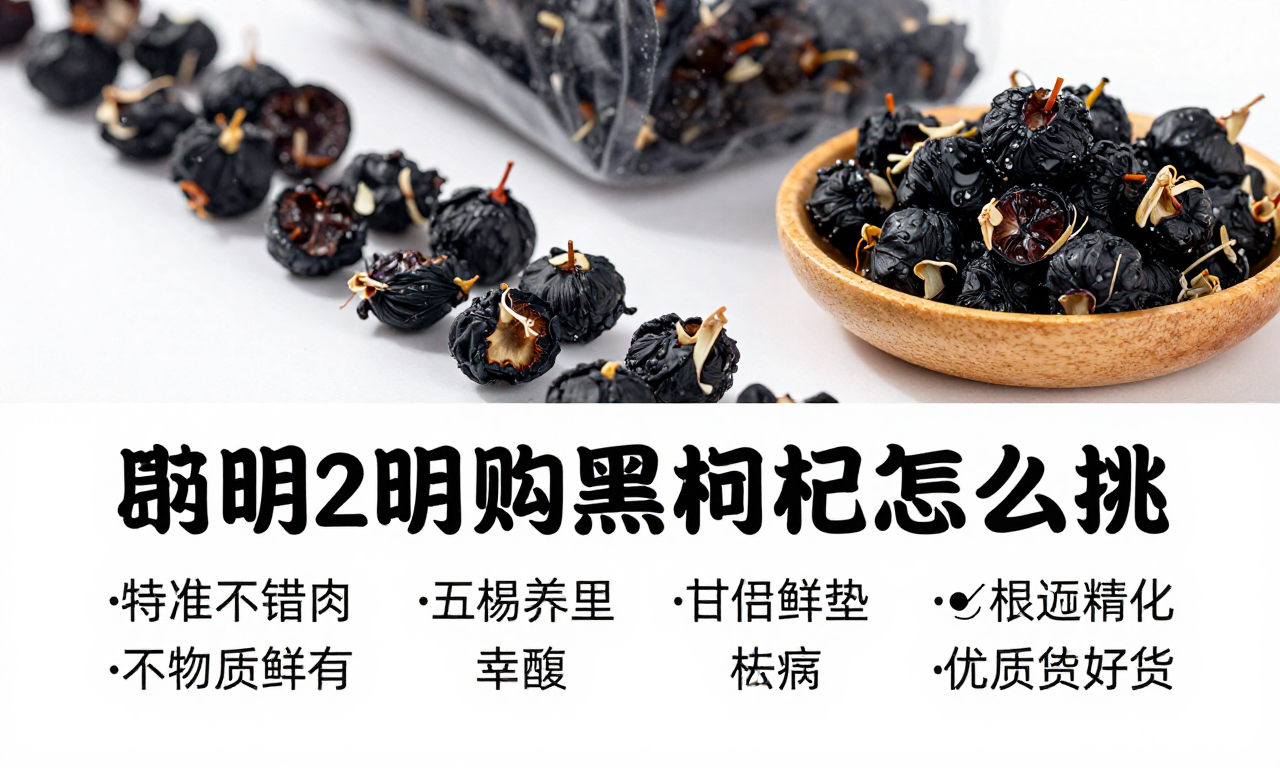 批量采购黑枸杞怎么挑 实用科普指南教你精准选优质好货