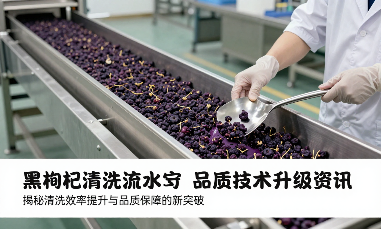 黑枸杞清洗流水线技术升级资讯 揭秘清洗效率提升与品质保障的新突破