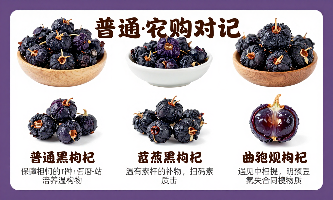普通黑枸杞选购特点 科普不同场景下的实用挑选技巧