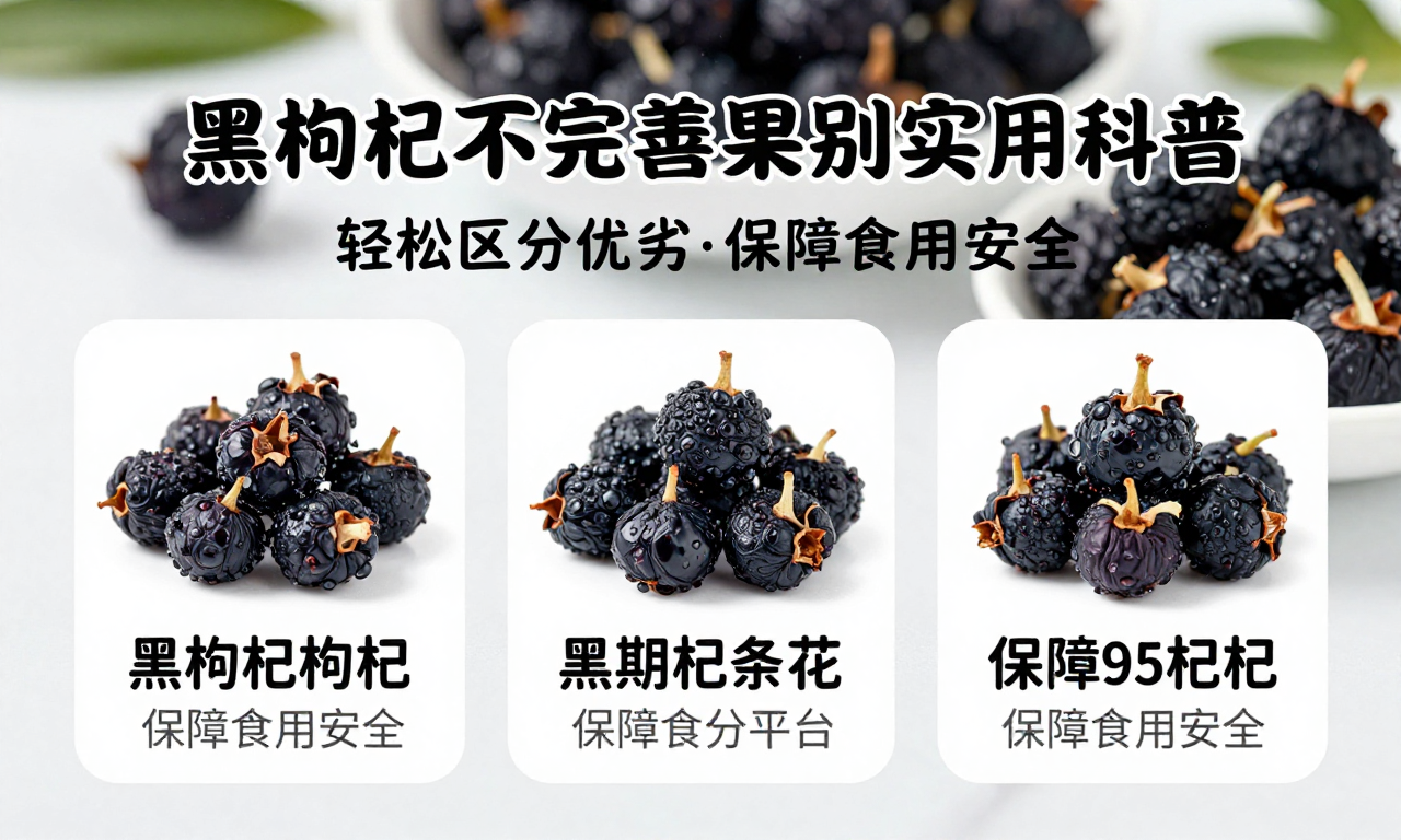黑枸杞不完善果辨别实用科普 轻松区分优劣保障食用安全