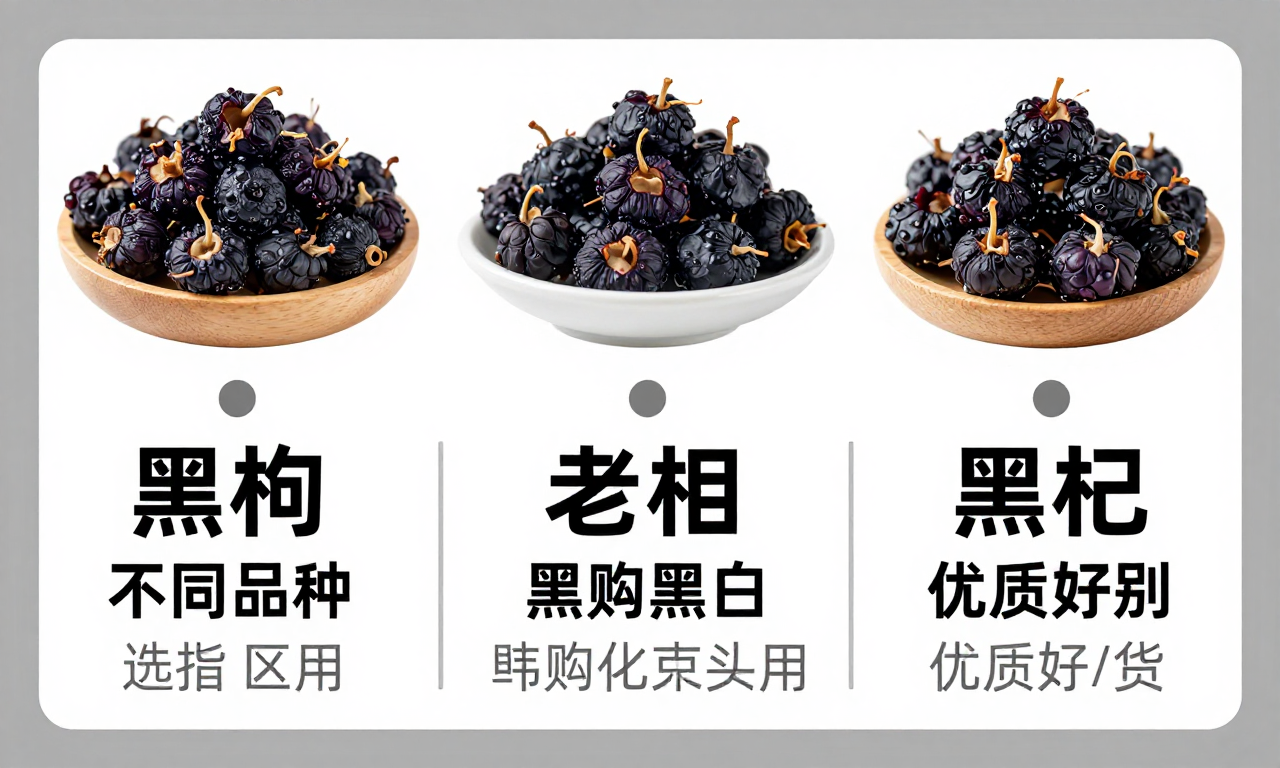 黑枸杞不同品种选购区别 这份科普帮你精准挑到优质好货