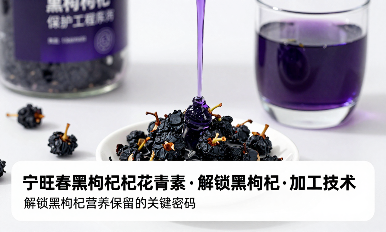 宁旺春黑枸杞花青素保护加工技术：解锁黑枸杞营养保留的关键密码