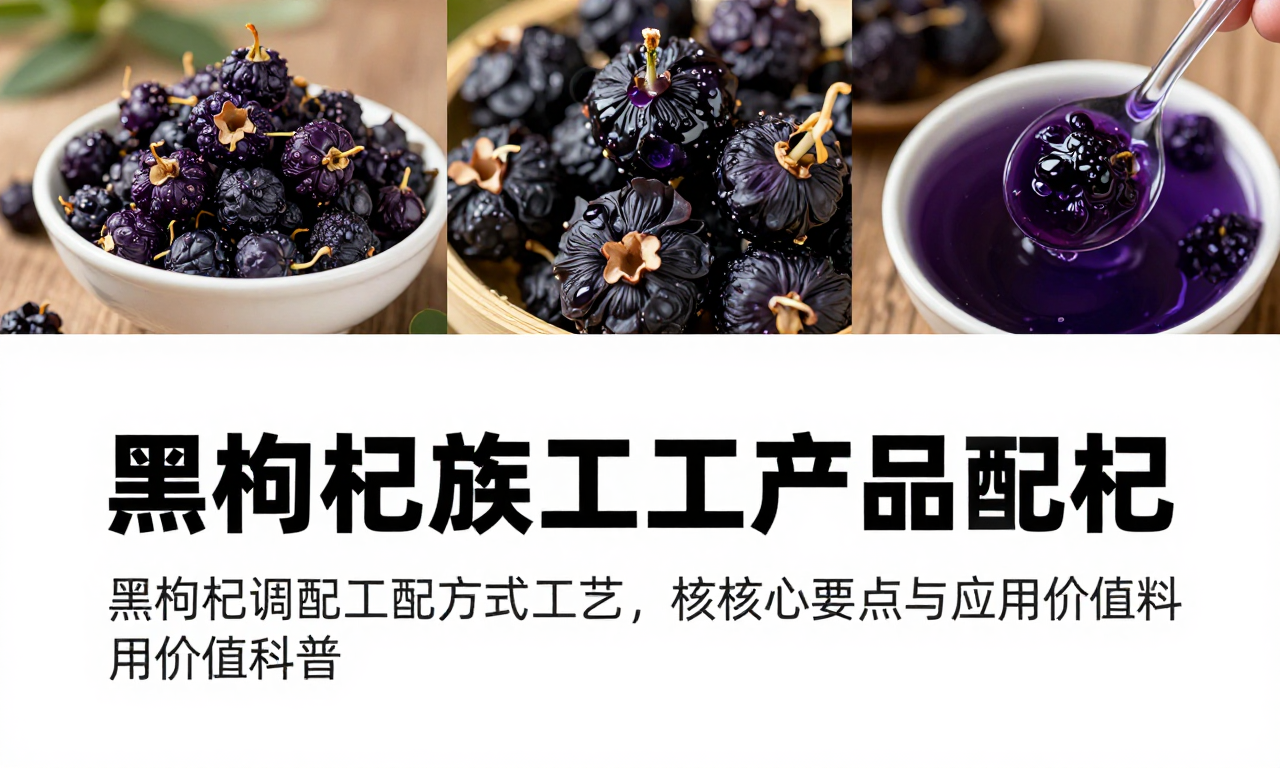黑枸杞深加工产品配方调配工艺的核心要点与应用价值科普