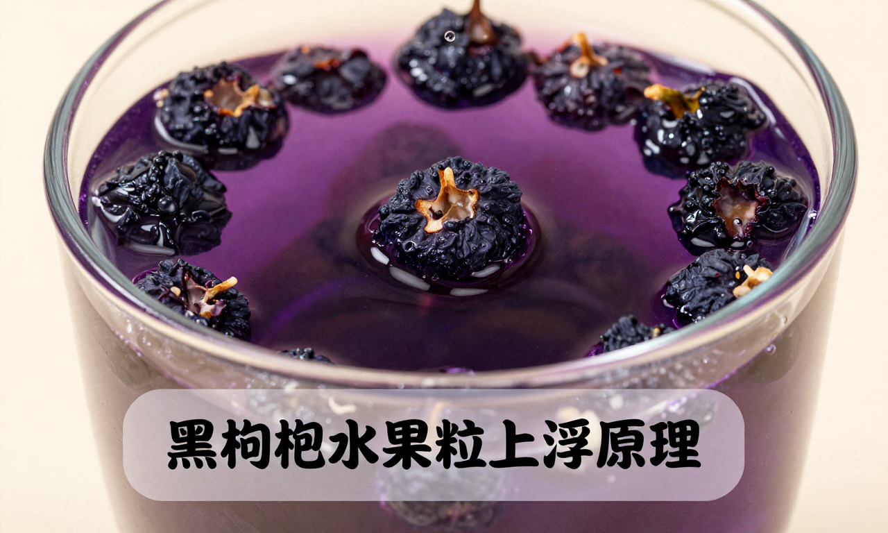 黑枸杞泡水果粒上浮原理 揭秘日常饮品中的趣味物理现象