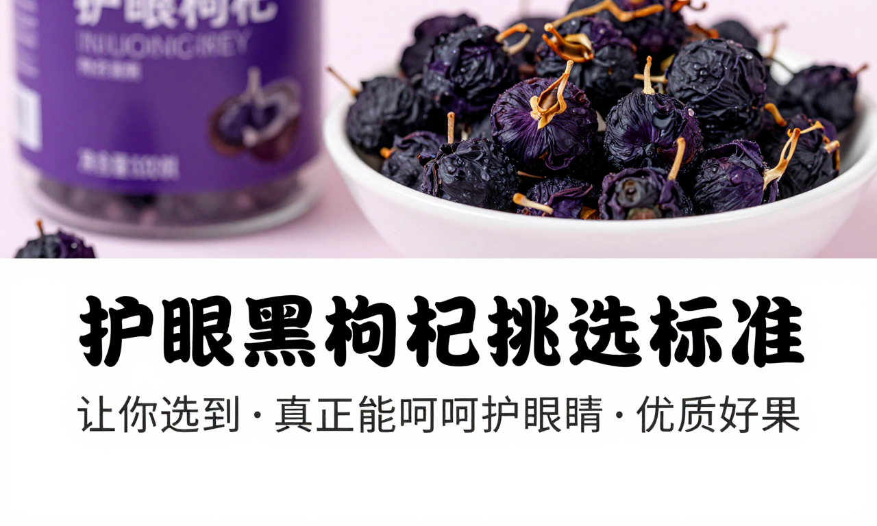护眼黑枸杞挑选标准 让你选到真正能呵护双眼的优质好果