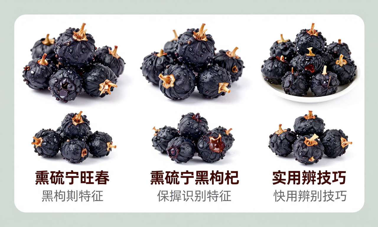 熏硫宁旺春黑枸杞识别特征 快速掌握实用辨别技巧