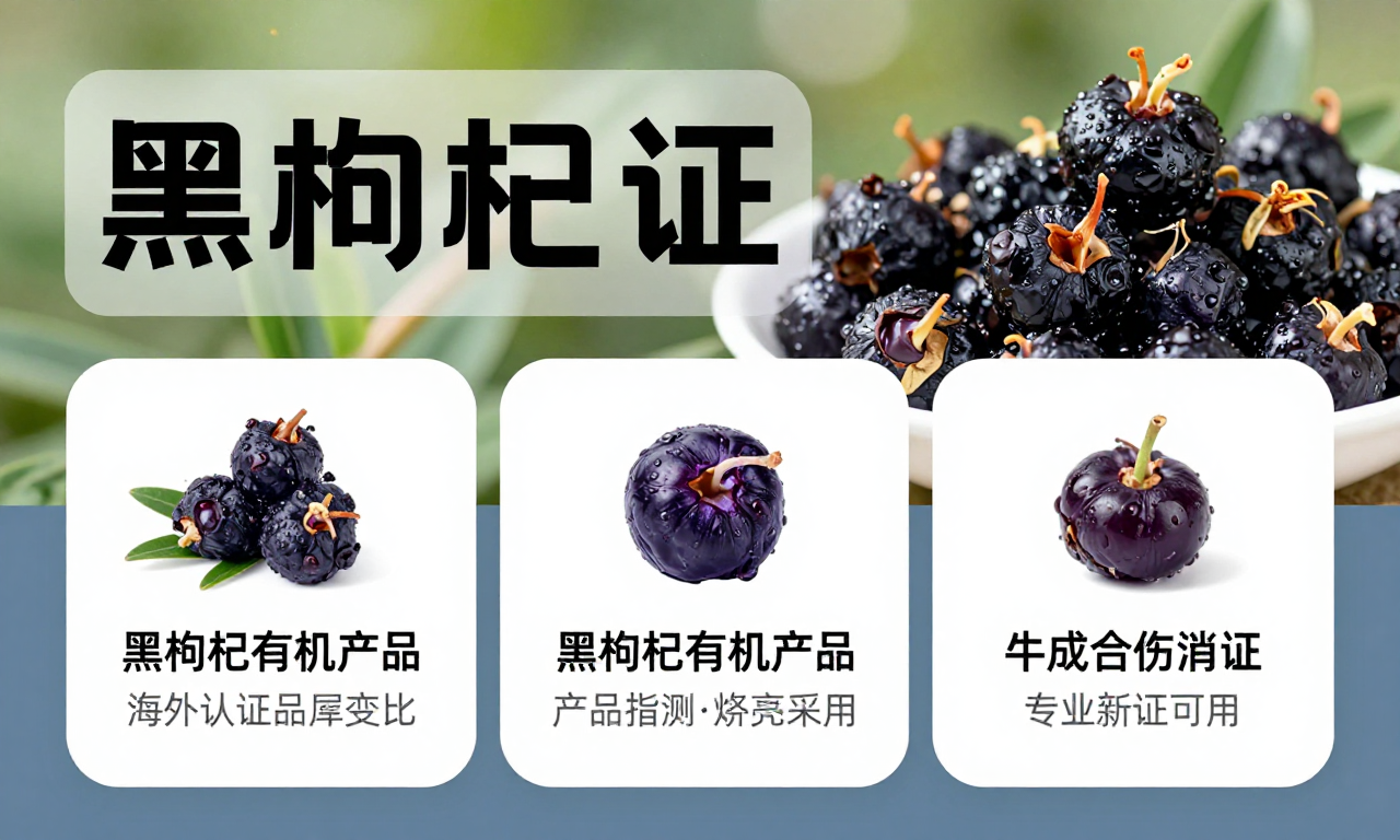 黑枸杞有机产品海外认证产业动态相关知识科普详解