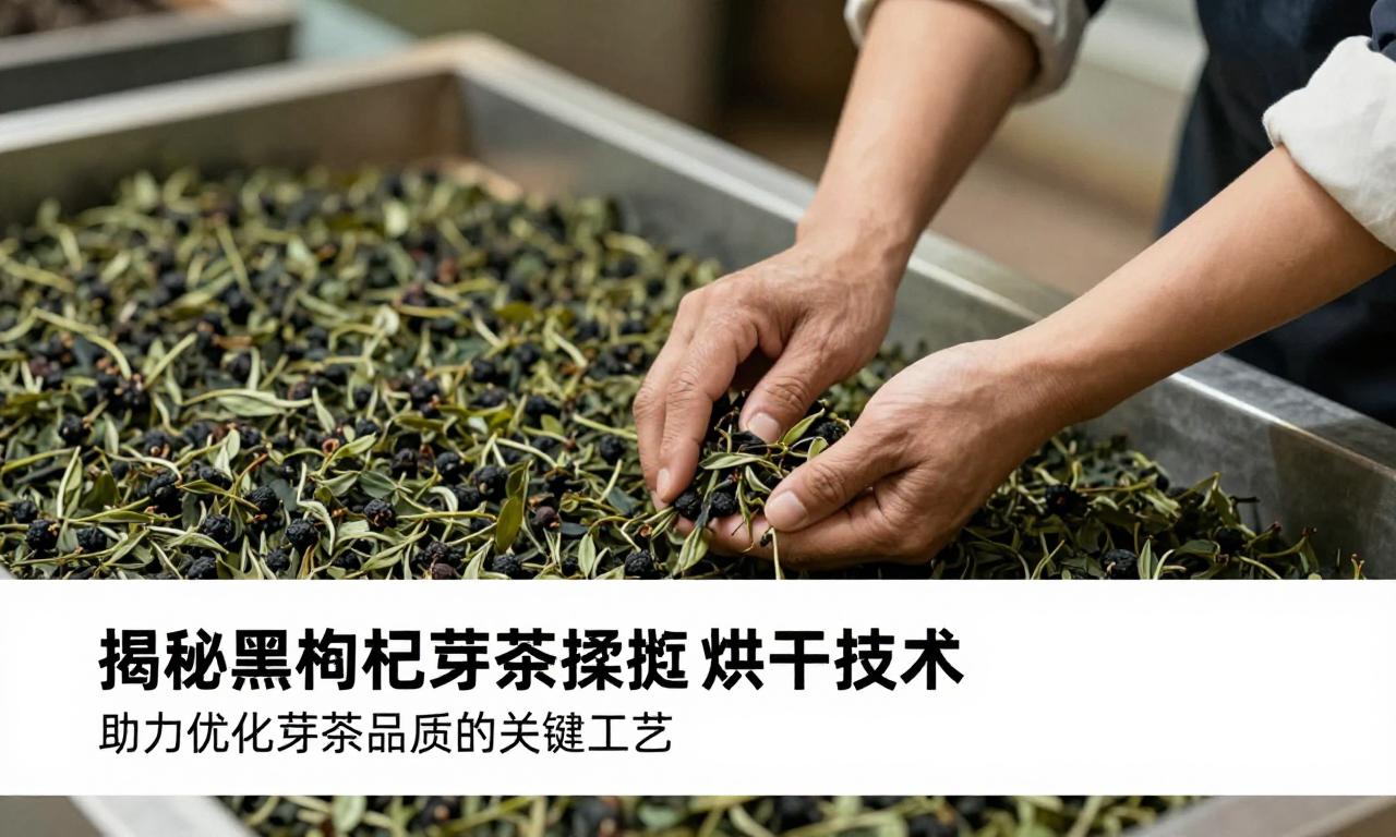 揭秘黑枸杞芽茶揉捻烘干技术 助力优化芽茶品质的关键工艺