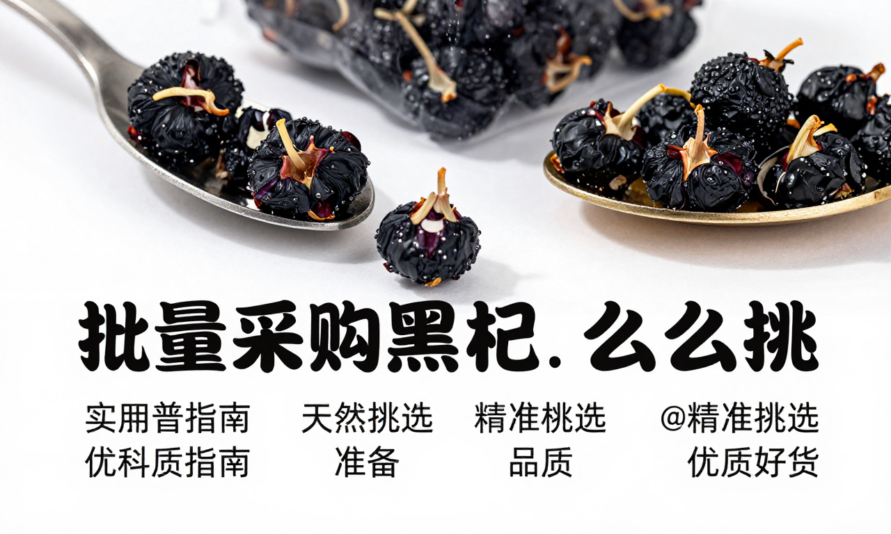 批量采购黑枸杞怎么挑 实用科普指南教你精准挑选优质好货