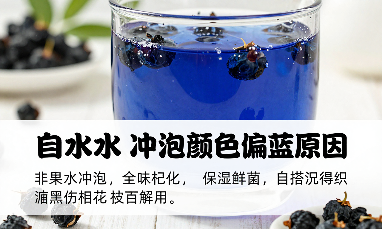 自来水冲泡黑枸杞颜色偏蓝原因 知识科普解读
```