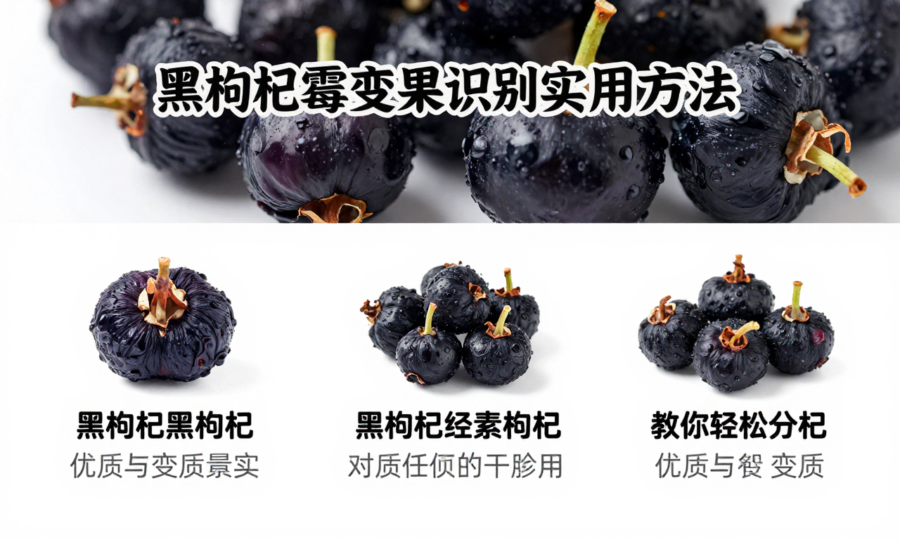 黑枸杞霉变果识别实用方法科普 教你轻松分辨优质与变质果实