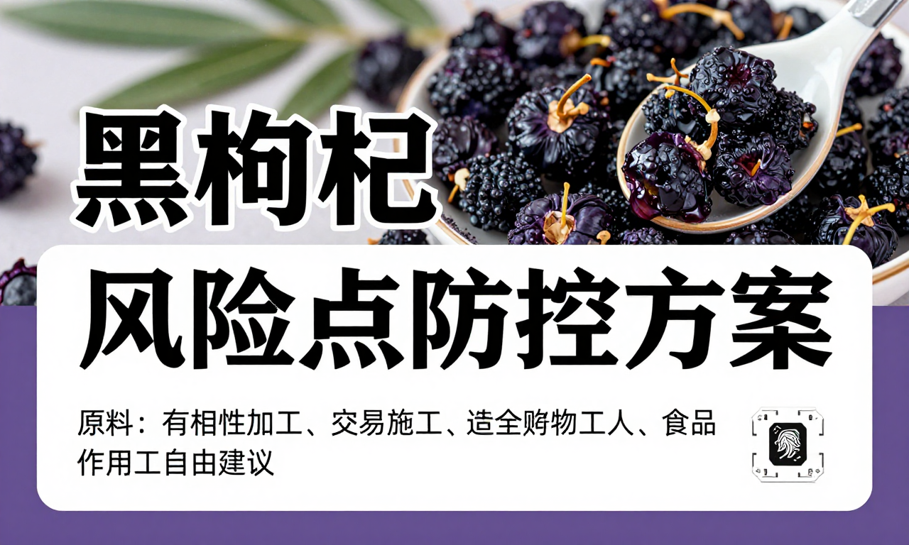 黑枸杞加工工艺风险点防控方案 食品加工安全知识科普