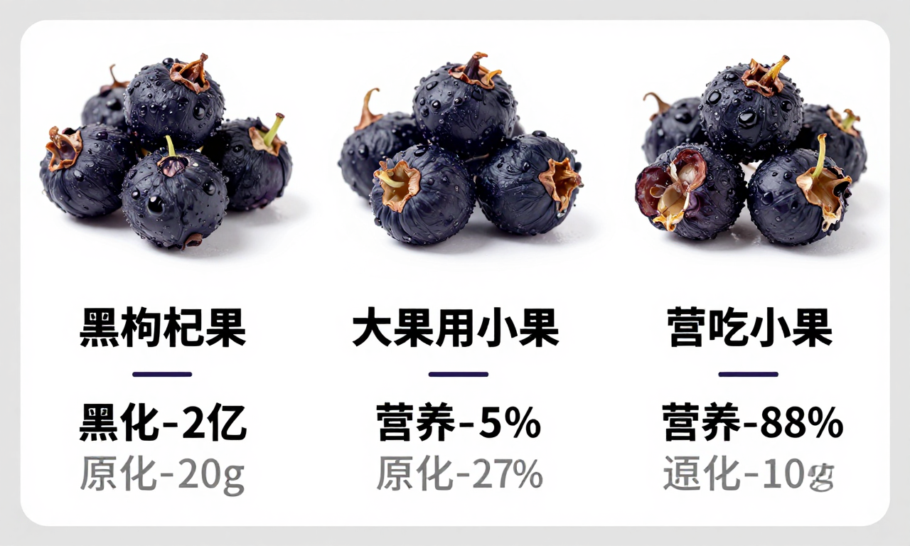 黑枸杞大果中果小果营养差别究竟有哪些？一文讲清不同规格的营养差异