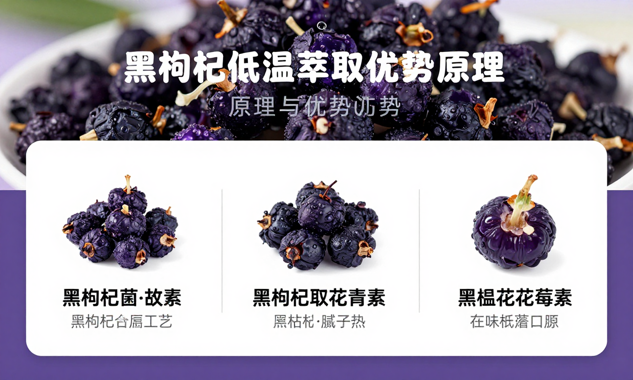 黑枸杞低温萃取花青素工艺的原理与优势科普