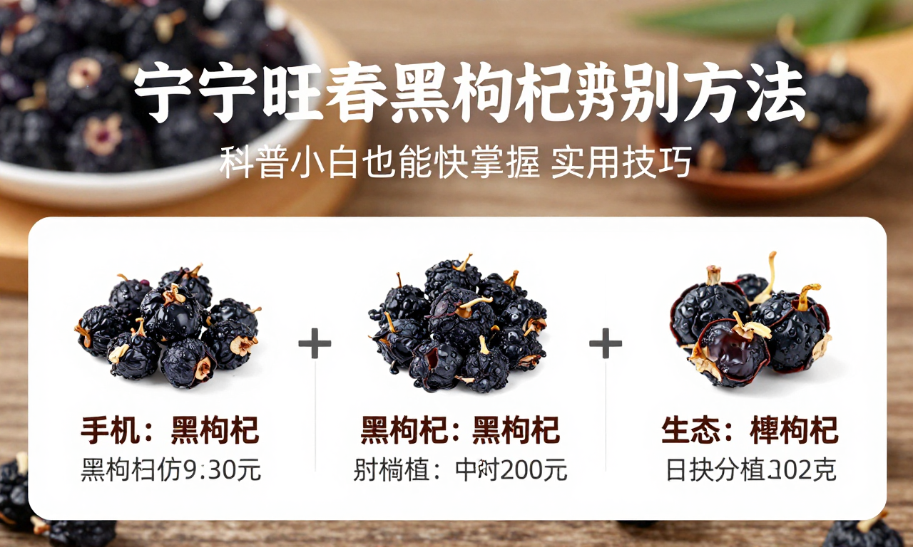 正宗宁旺春黑枸杞辨别方法 科普小白也能快速掌握的实用技巧